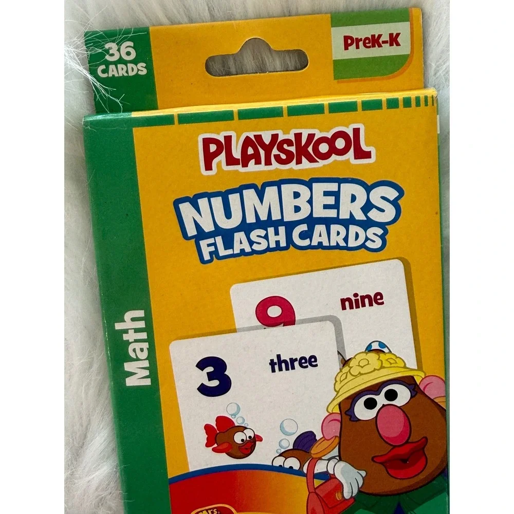 Playskool Mrs Potato Head Numbers Flash Cards 36 Count PreK-K Math Learning Toy